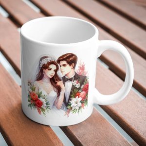 Customised Magic Mug with Photo, Name & Quote | Personalized Gift Mug for Birthday, Anniversary & Couple | 350ml Ceramic Mug