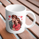 Customised Magic Mug with Photo, Name & Quote | Personalized Gift Mug for Birthday, Anniversary & Couple | 350ml Ceramic Mug