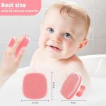 VWMYQ Silicone Facial Cleansing Brush Face Wash Brush Face Scrubber Soft Handle Deep Cleansing Skin Care for Gentle Exfoliating, Removing Blackhead, Massaging (Pink)