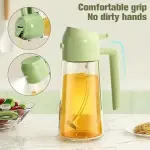580ml Oil Sprayer & Dispenser Bottle – Refillable Cooking Oil Spray for Kitchen Use