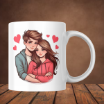 Customised Magic Mug with Photo, Name & Quote | Personalized Gift Mug for Birthday, Anniversary & Couple | 350ml Ceramic Mug