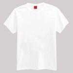 Plain White T-Shirt with Red Tag