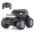 popsugar Off Roader Rechargeable Remote Control Monster Truck with 4 Headlight Modes | Lithium Battery | C-Type Charging | Remote Control Car for Kids | Made in India, Black