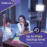 Bajaj iLED 8.5W Rechargeable Emergency Inverter LED Bulb | Cool Day Light | Upto 4 Hours Battery | B22D | (Pack of 1, White)