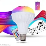 BLUETOOTH BULB Smart Led Wireless Light Bulb With Speaker | Bluetooth Enabled | Rgb Music Light | Colour Changing Remote Control Access| B22 Holder 12 Watt BT Pack of 1