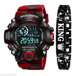 Stylish Combo Wrist Men Watch Ultra Watch with Alarm Feature